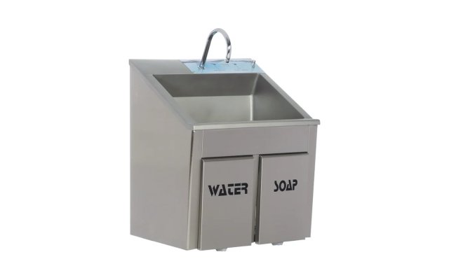 Ärzte-Waschbecken aus Edelstahl